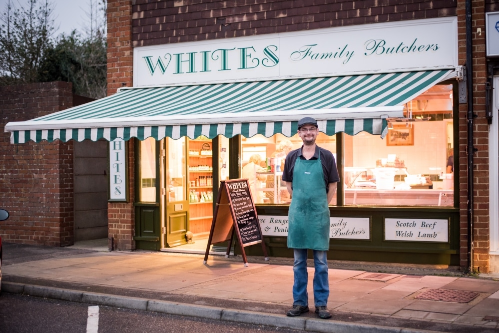 Tonbridge butcher is driven up the wall by accident